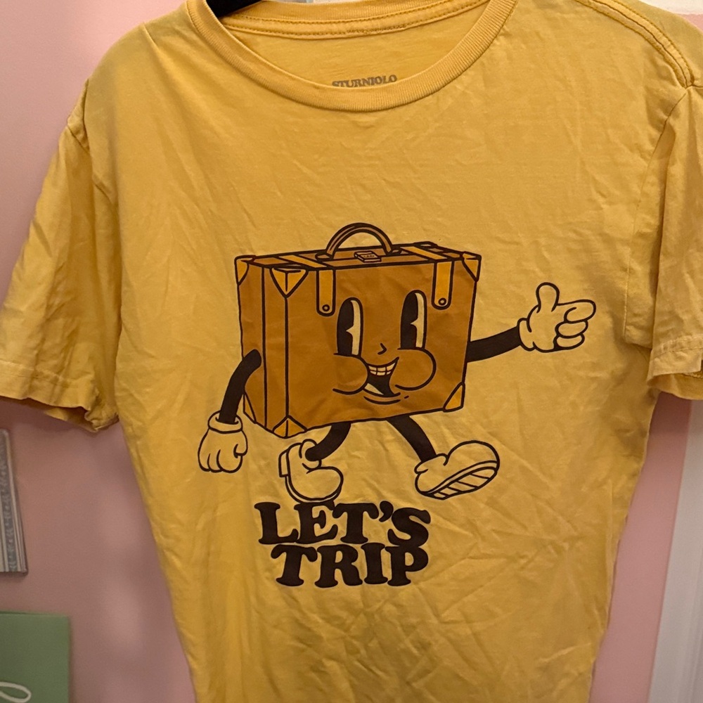 Yellow Graphic Tee - Let's Trip